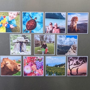 Fridge Tiles, Fridge Magnet Set, Photo Magnet For Fridge, Personalised Photo Gift for New Home, New Mum Gift from Baby, Sister Picture Gift image 2