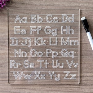 Personalised Alphabet Tracing Board, Kids Learn to Write, Re-usable, Childrens Writing Board, Dry Erase, Educational Letter Tracing Activity image 4