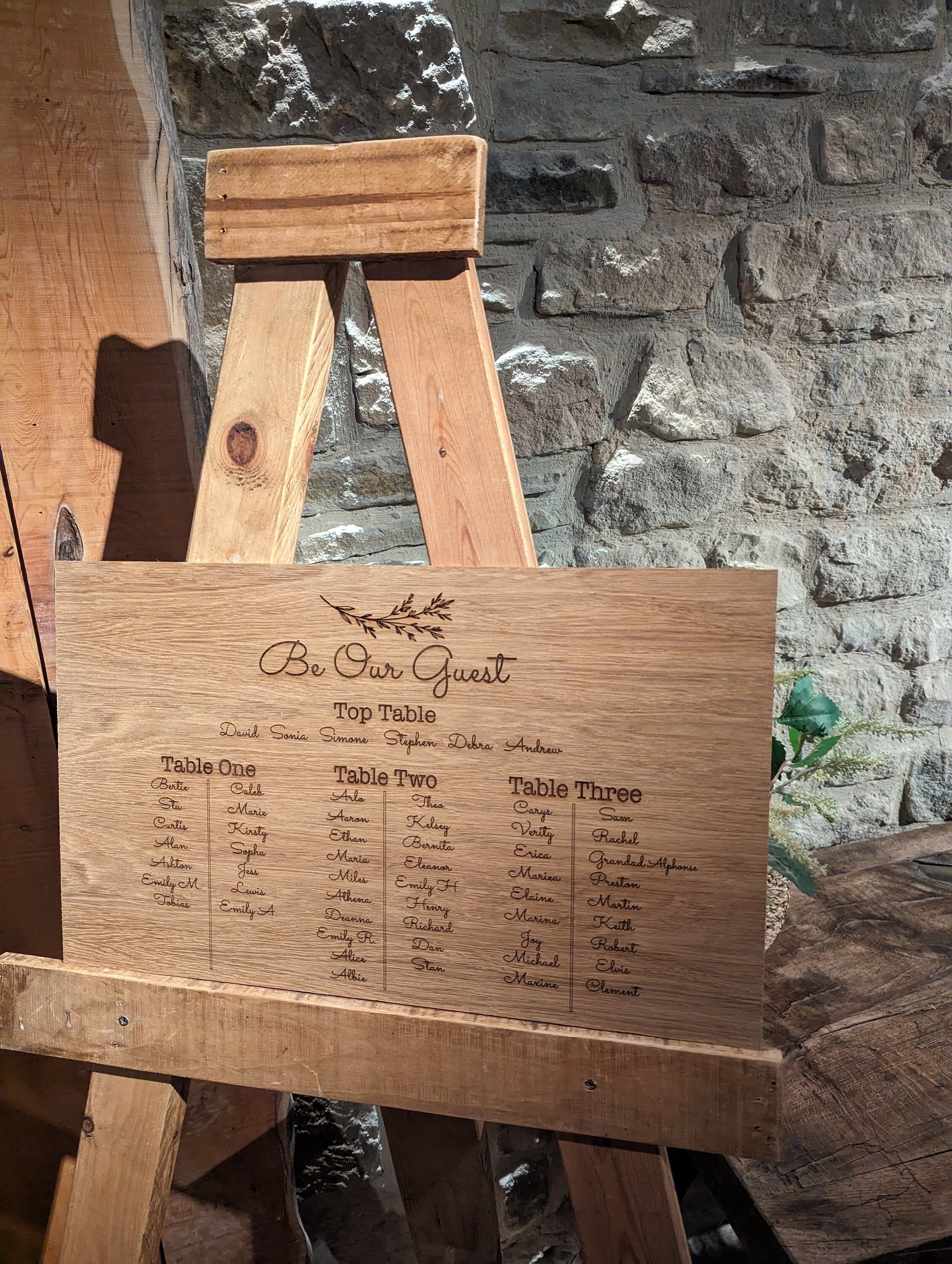 Wedding Table Plan, Wood Wedding Sign, Seating Plan Wedding Sign ...