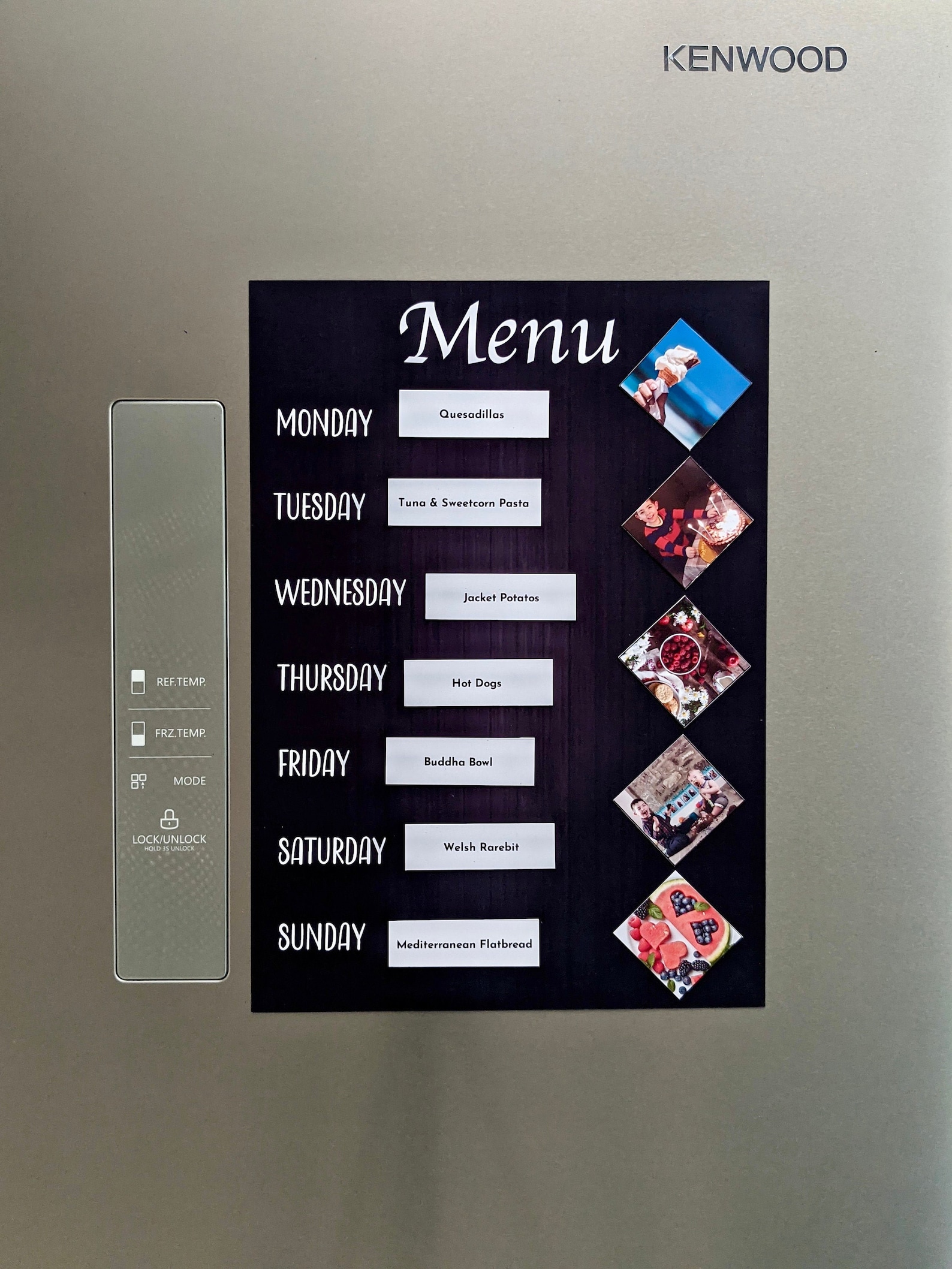 Menu Board Kitchen Menu Planner Meal Etsy UK