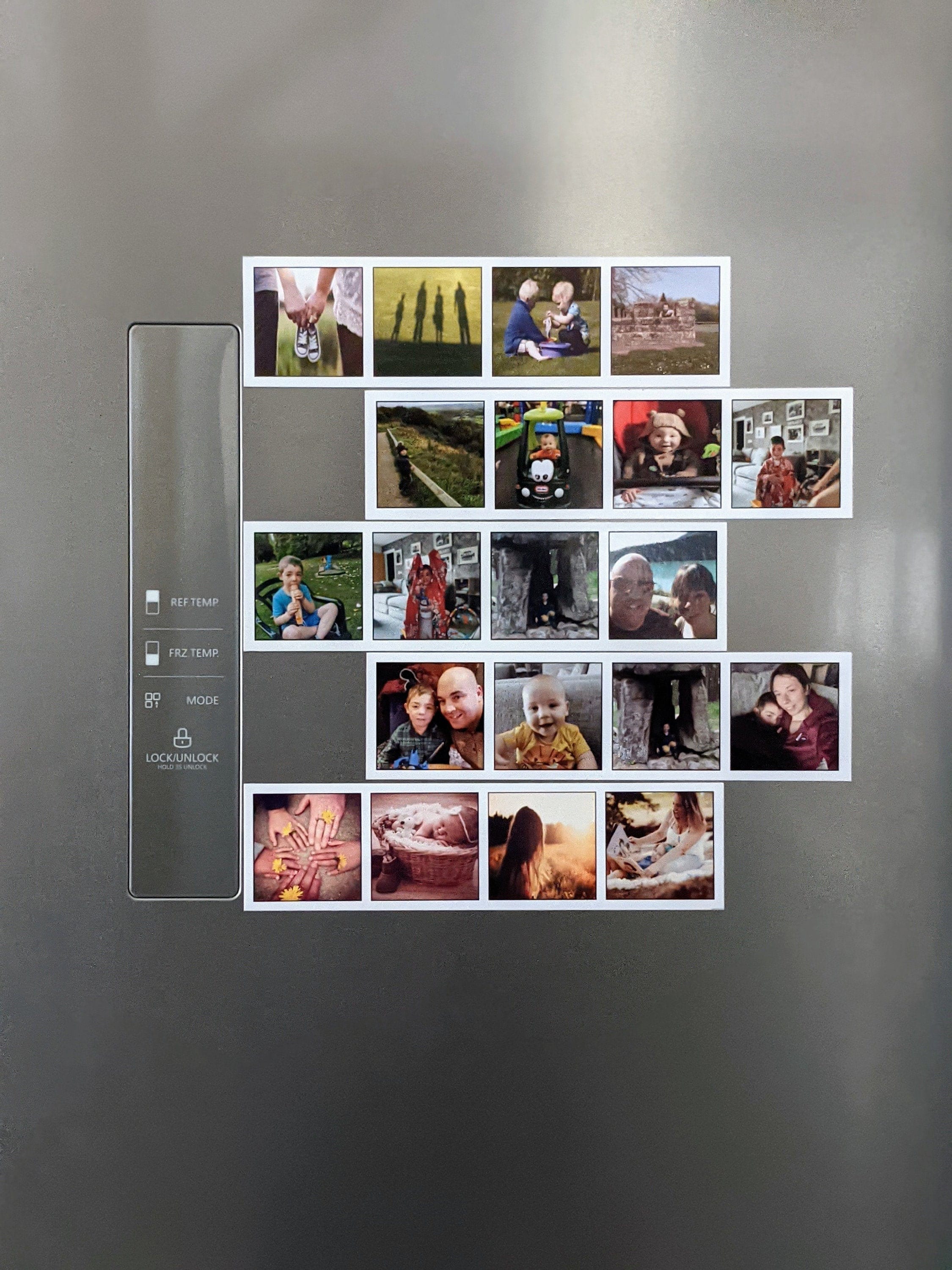 Birthday Photo Magnets, Personalized Fridge Magnets, Custom Picture Magnets,  Unique Gift for Birthday Celebration, Photo Memories Decor. 