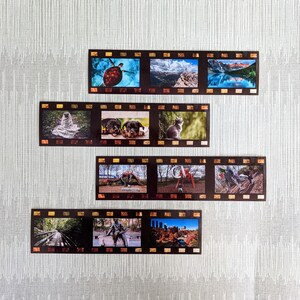 Photo Strip Magnets, Personalised Photo Magnet, Film Roll Refrigerator Magnet, Magnetic Bookmark for Book Lover, Movie Lovers Gift for Him image 4