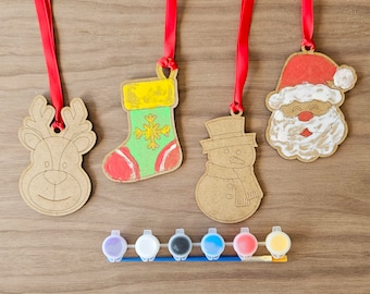 DIY Christmas Decoration Kit, Paint Your Own, Christmas Craft Activity For Kids, Christmas Eve Box Ideas, Stocking Fillers For Children