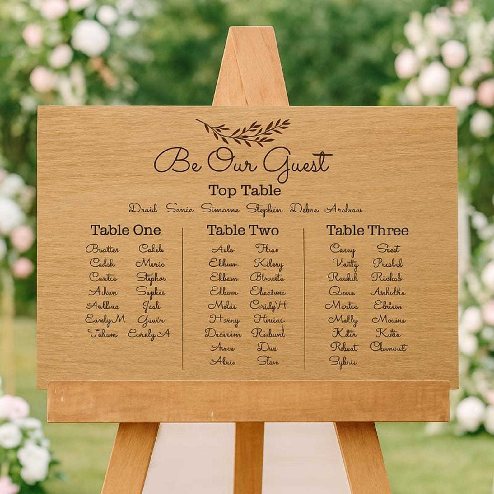 Wedding Table Plan, Wood Wedding Sign, Seating Plan Wedding Sign ...