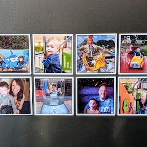 Fridge Tiles Magnet Set, Photo Fridge Magnet, Personalised Photo Gift for New Home, New Mum Gift From Baby, 5cm Picture Gift Idea For Her