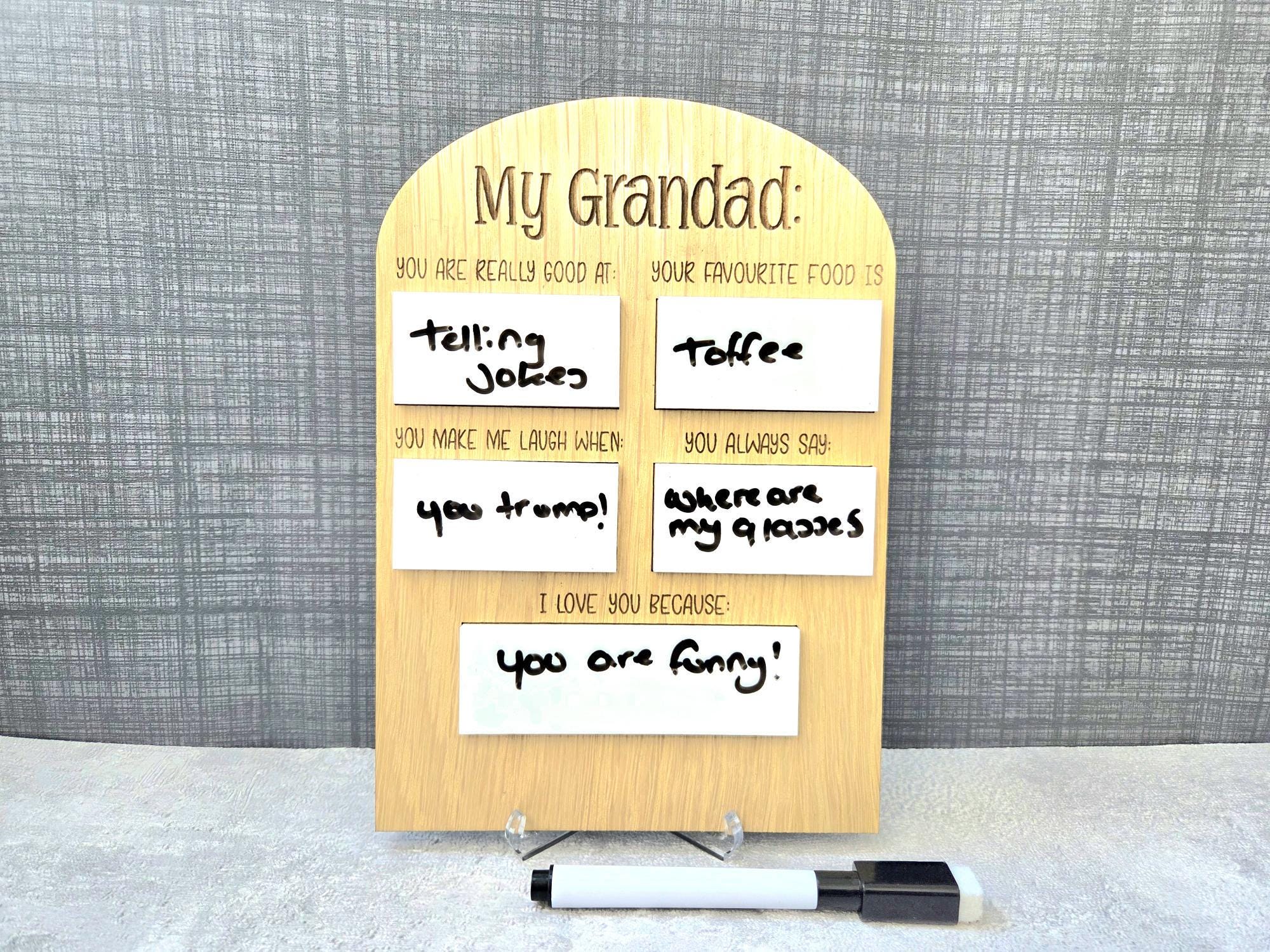 All About My Nanny Interview Board, Any Name, Personalised Gift Idea ...