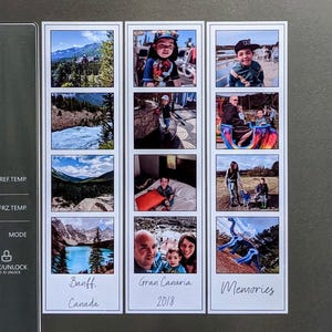 Photo Fridge Magnet Set, Personalised Magnet, Custom Magnetic Bookmark, Photo Booth Strip Gift for Best Friend Birthday, Christmas Gift Idea