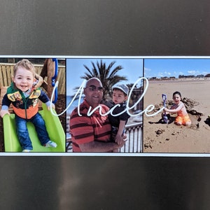 Uncle Magnet, Custom Fridge Magnet, Uncle Birthday gift From Niece, Personalised Uncle Gift from Nephew, Uncle to be, Fathers Day For Him