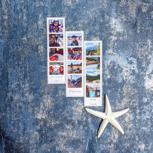 Photo Fridge Magnet Set, Personalised Magnet, Custom Magnetic Bookmark, Photo Booth Strip Gift for Best Friend Birthday, Fathers Day Gift image 7