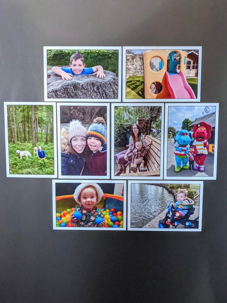 Photo Fridge Magnet Set, Custom Refrigerator Magnet, Fathers Day Gift Idea, Personalised Picture Gift for Mummy, Unique Gift for Best Friend image 6