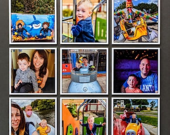 Photo Fridge Magnet Set, 5cm Magnetic Fridge Tiles, Personalised Fridge Magnet, Custom Photo Gift for New Home, Picture Gift Idea For Her