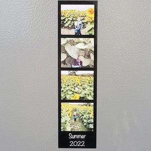Personalised Photo Strip Magnet, Picture Bookmark, Photo Gift For Him, Small Gift Idea For Bestie, Housewarming Gift For Couple, Decor Gift