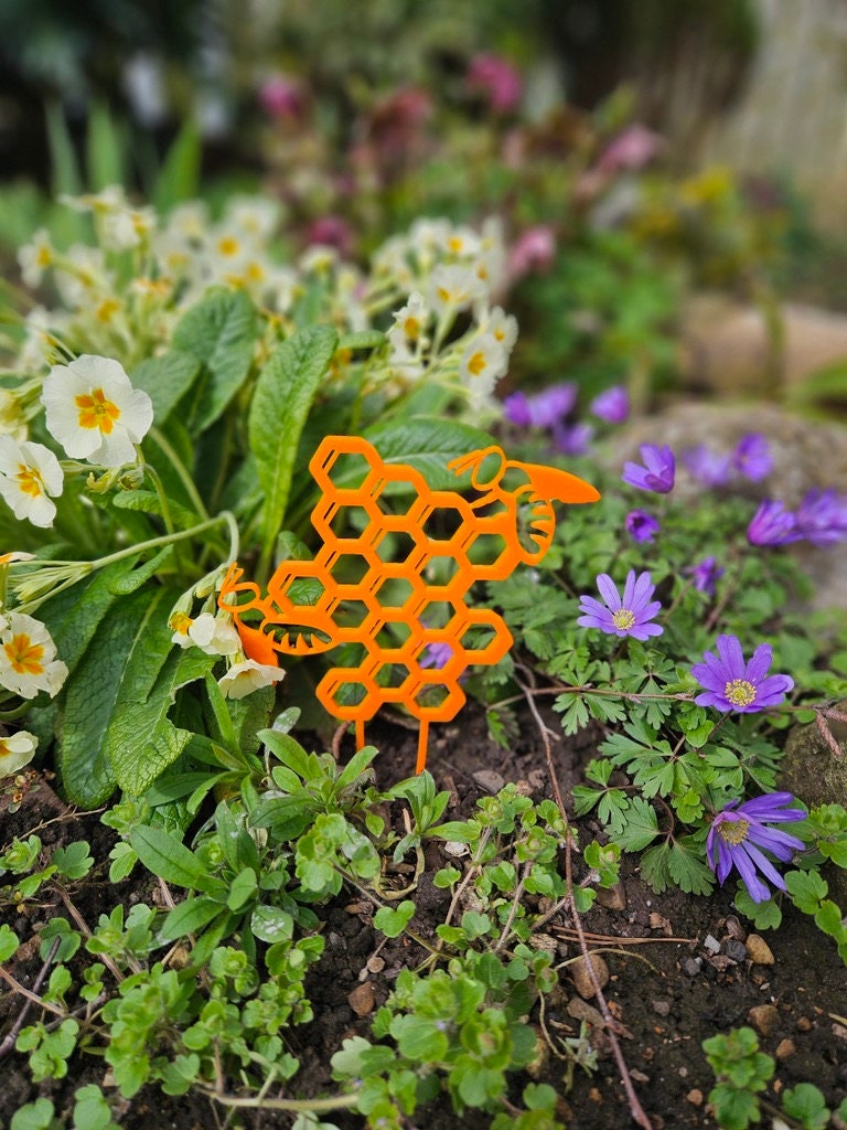 QYLJZB Decorazione da giardino con farfalle giganti da 23,6 cm, decorazione da giardino in PVC, decorazione per giardino, giardino, giardino, giardino, cortile, cortile, giallo
