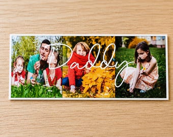 Daddy Fridge Magnet, Picture Magnet, Personalised Photo Gift From Son, First Fathers Day Gift From Daughter, Dad Birthday Gift From Kids