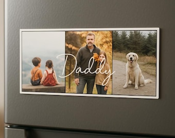 Daddy Magnet, Custom Photo Magnet, Daddy Gifts from Daughter, Daddy Birthday Gift From Son, Christmas Gift From Kids, Photo Gift From Bump