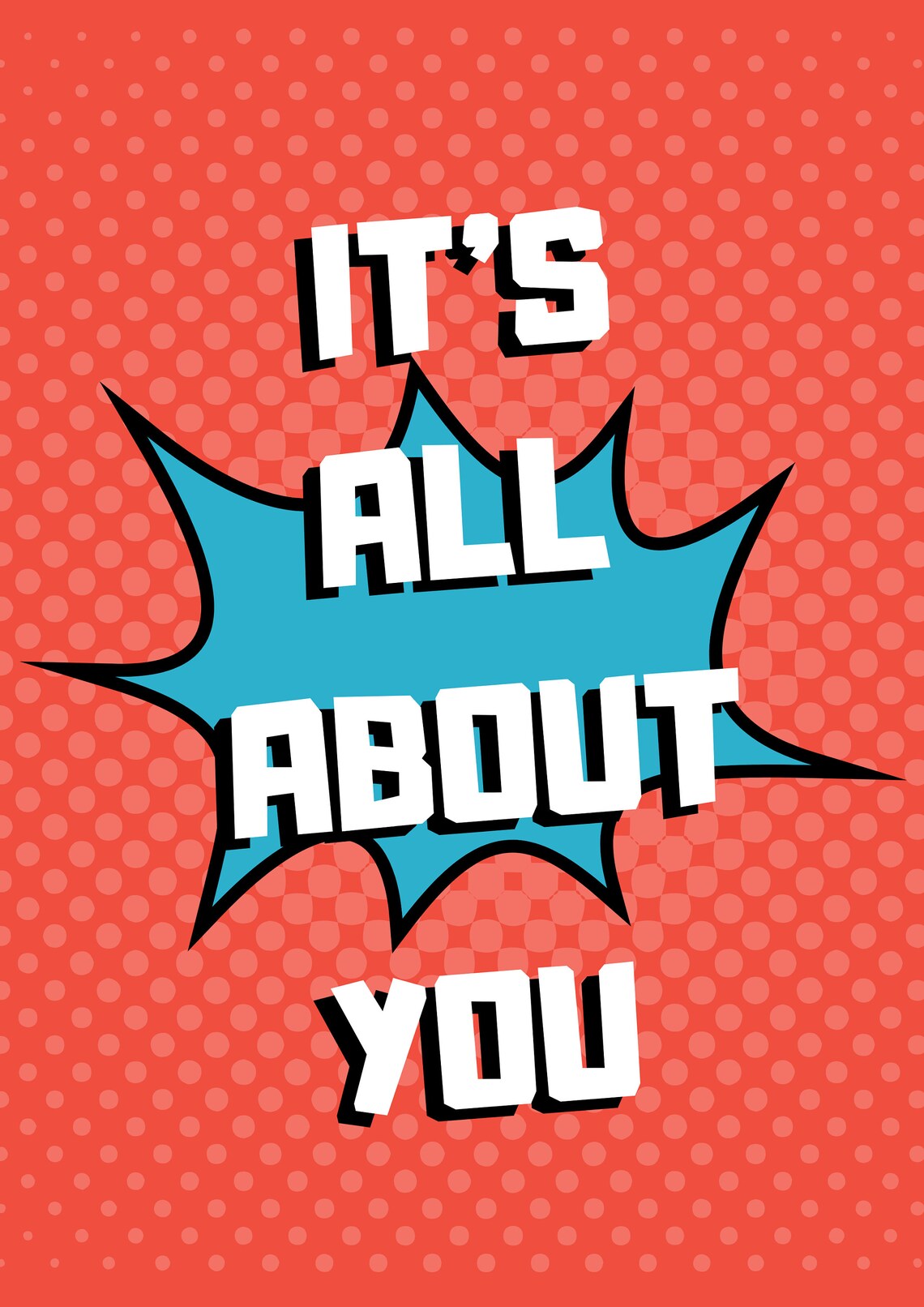 It's All About You. Wall Art Instant Download. Fun Funky - Etsy