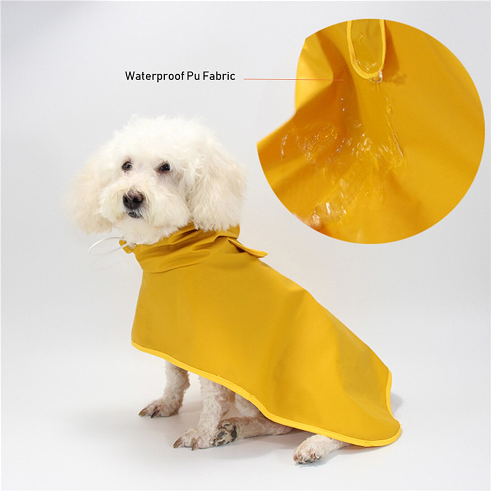 Haustier Regenmantel Kapuzen Hund gelb wasserdichte Jacke Etsy