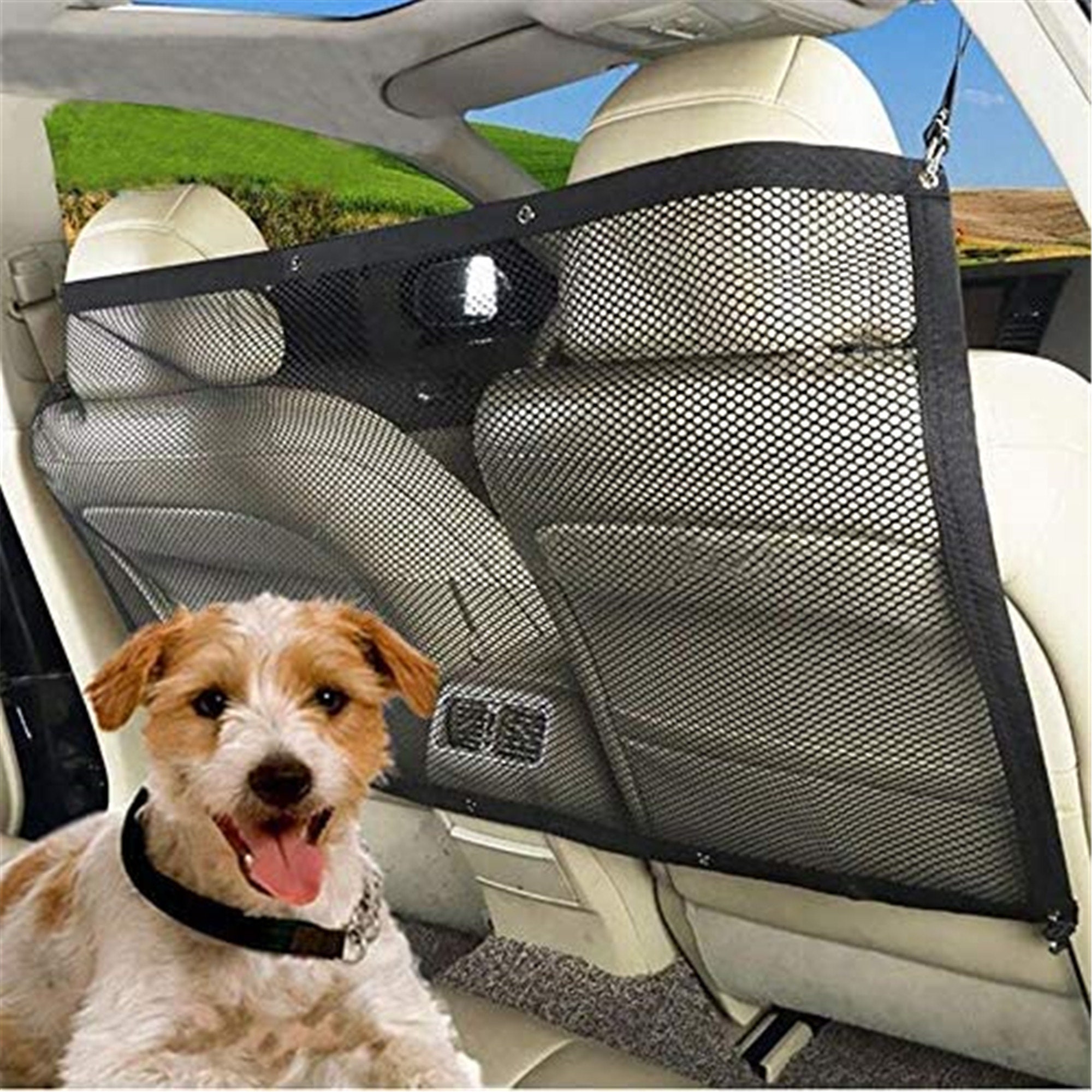 Pet Car Barrier Mesh Dog Car Divider Net Safety Outdoor Travel Etsy
