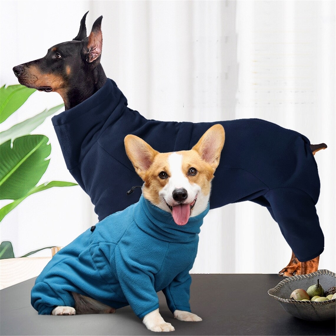Produktbild von Hundeschlafanzug Klein Hundepullover Fleece, Winterkleidung Für
