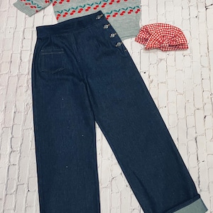 Vintage Style Jeans,Denim Swing pants,30s/40s/50s, Reproduction Denims