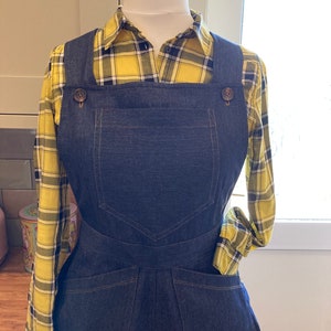 Vintage style 40s/50s Denim Dungaree/Jumper pin up /Rockabilly/western style image 1