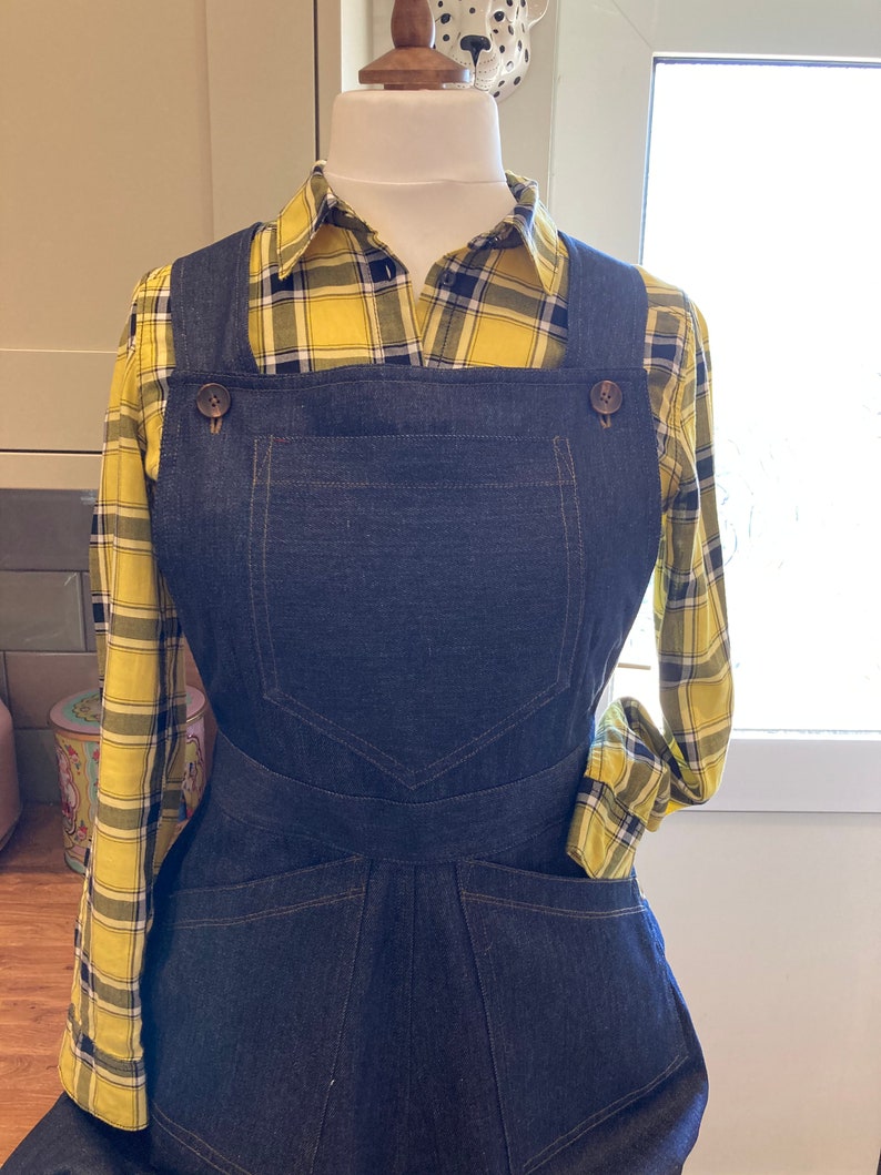 Vintage style 40s/50s Denim Dungaree/Jumper pin up /Rockabilly/western style image 1