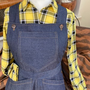 Vintage style 40s/50s Denim Dungaree/Jumper pin up /Rockabilly/western style image 3