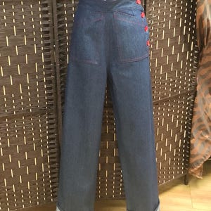 Swing Jeans/pants, High rise, wide leg, Rockabilly/pin Up , vintage style