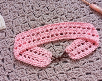 Crochet Headband/Hairband Pattern ONLY, Crochet Boho Hairband Tutorial, Crochet Easy Hairband DIY for Beginners