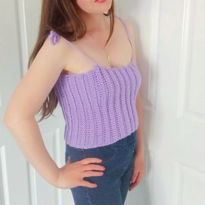 Crochet Easy Top Pattern, Crochet Crop Top For Beginners Pattern, Crochet Strappy Summer Top Pattern