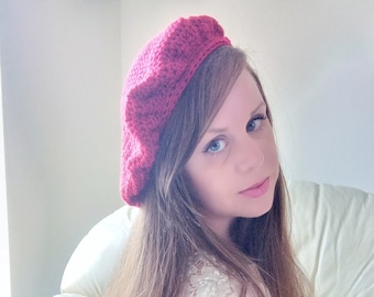 Crochet French Beret Pattern: Easy Beginner Crochet Hat Tutorial (PDF Pattern)