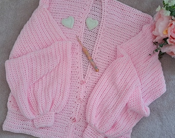 Crochet Angel Wings Cardigan PATTERN: Easy Feminine Crochet Cardigan Tutorial For Beginners