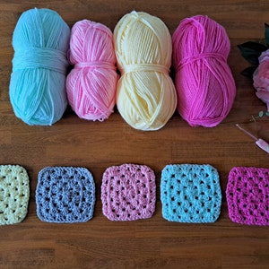 Crochet Easy Granny Square For Beginners PATTERN, How To Crochet A Granny Square Tutorial