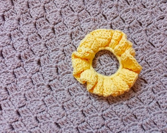 Crochet Easy Cotton Scrunchie Pattern ONLY