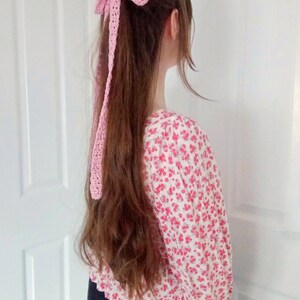 Crochet Vintage Hair Ribbon Pattern