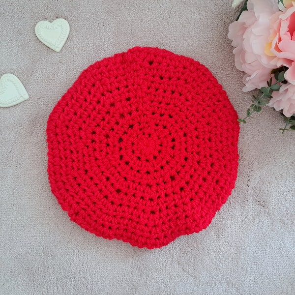 Modèle de béret français facile au crochet, Comment crocheter un béret facile pour débutants, tutoriel de conception de béret français