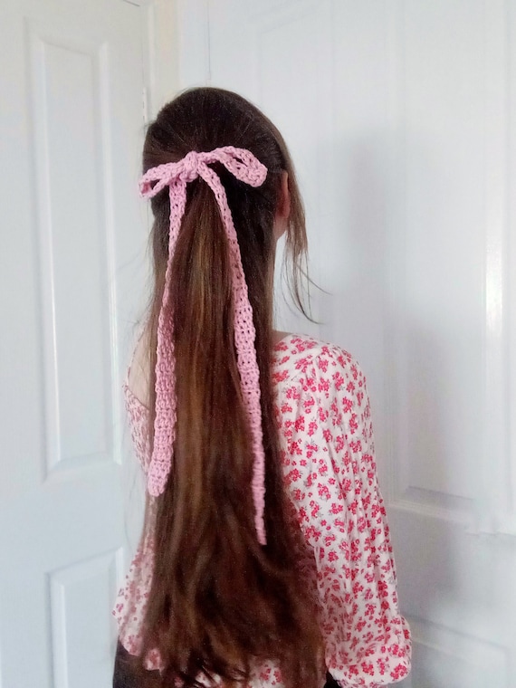 Crochet Vintage Hair Ribbon Pattern: Easy Crochet Hair Bow Tutorial For Beginners(PDF Pattern)