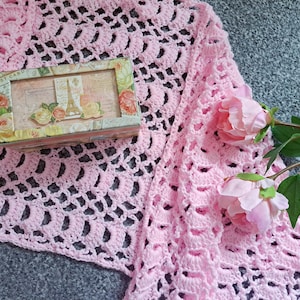 Crochet Lacy & Easy Stitch PATTERN, How To Crochet The Fans And Arches Stitch For Beginners, Crochet Delicate Feminine Stitch Tutorial