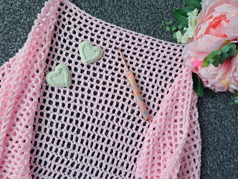 Crochet Easy Shawl PATTERN, How To Crochet The Rose Whisper Shawl/Wrap Tutorial For Beginners, Easy Handmade Crochet Vintage Shawl Pattern image 6