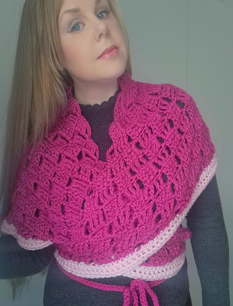 Crochet Easy Shawl Pattern for Beginners, Crochet Easy Vintage