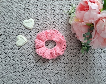 Patroon vrouwelijk gehaakt scrunchie: beginnershandleiding (pdf-patroon)