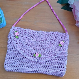 Crochet Easy Bag PATTERN, Crochet Romantic Coquette Purse Tutorial, How To Crochet Coquette Purse/Bag/Bolso/Sac Pattern For Beginners