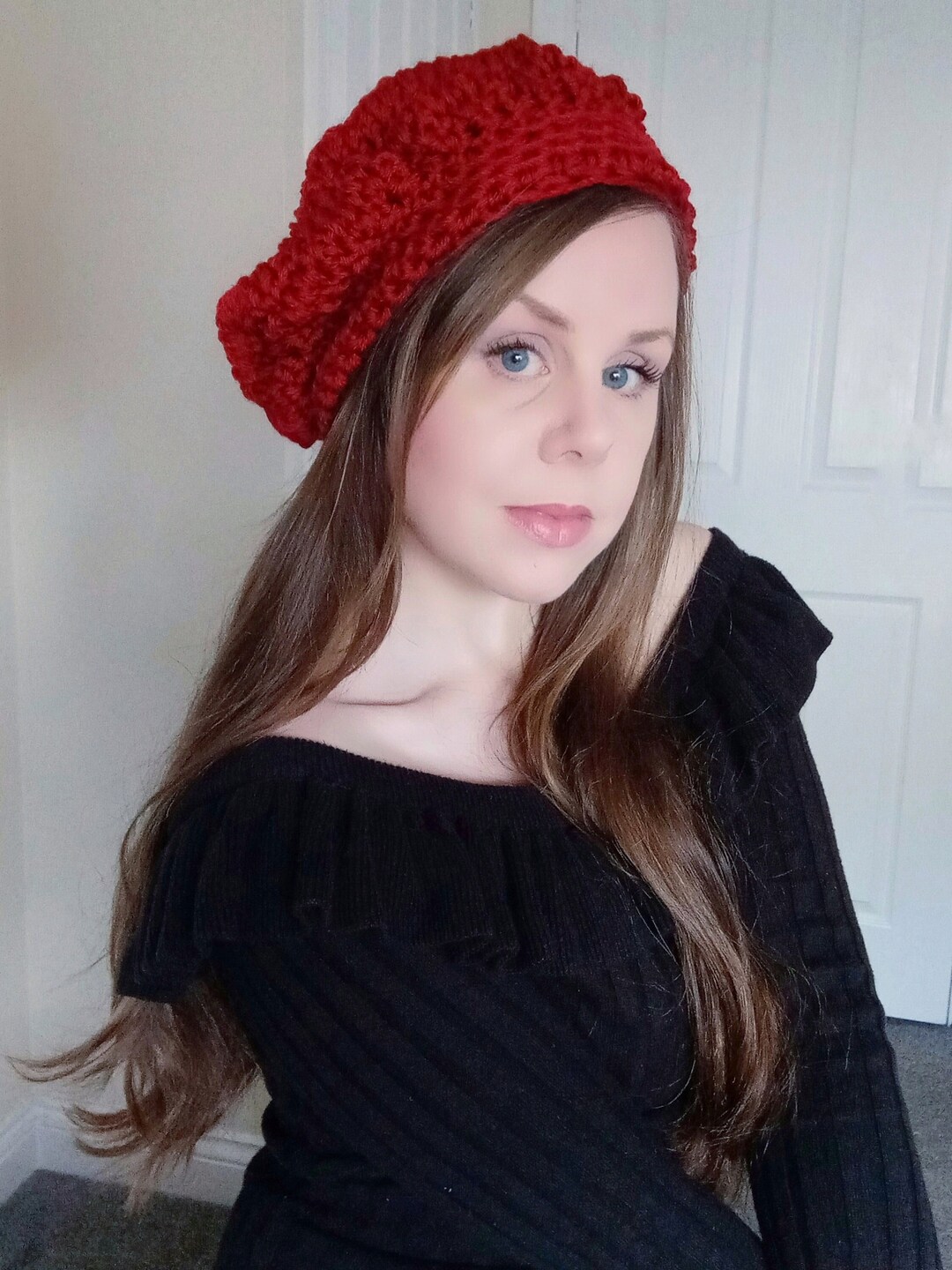 Crochet Traditional French Beret PATTERN, Crochet Classic Beret