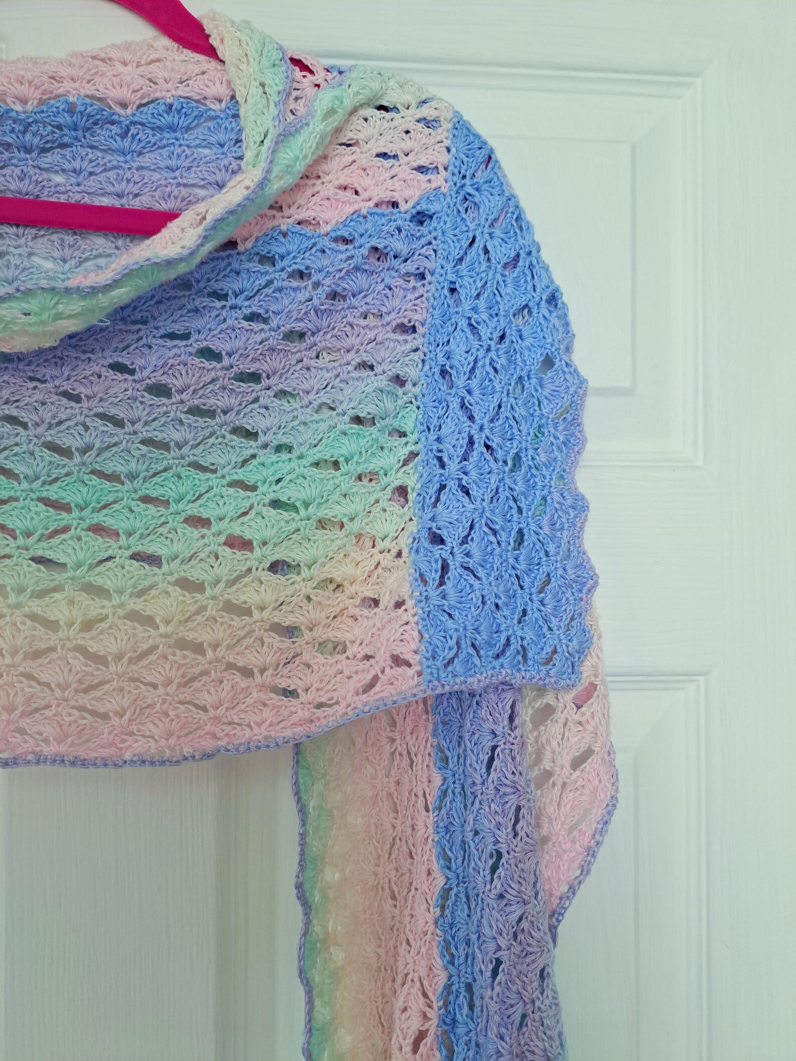 Shell Pattern Lace Crochet Lacy Open Shell Stitch Pattern: Beginner DIY Tutorial (PDF ...