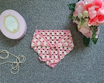 Crochet Cottagecore Bandana Pattern: Easy Granny Stitch Tutorial (PDF Download)