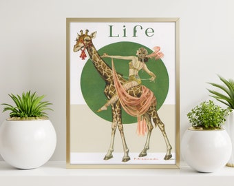 Life Magazine Cover | 1920's | Fashion | Leyendecker | Vintage poster | Instant download | Digital Art | Wall decor