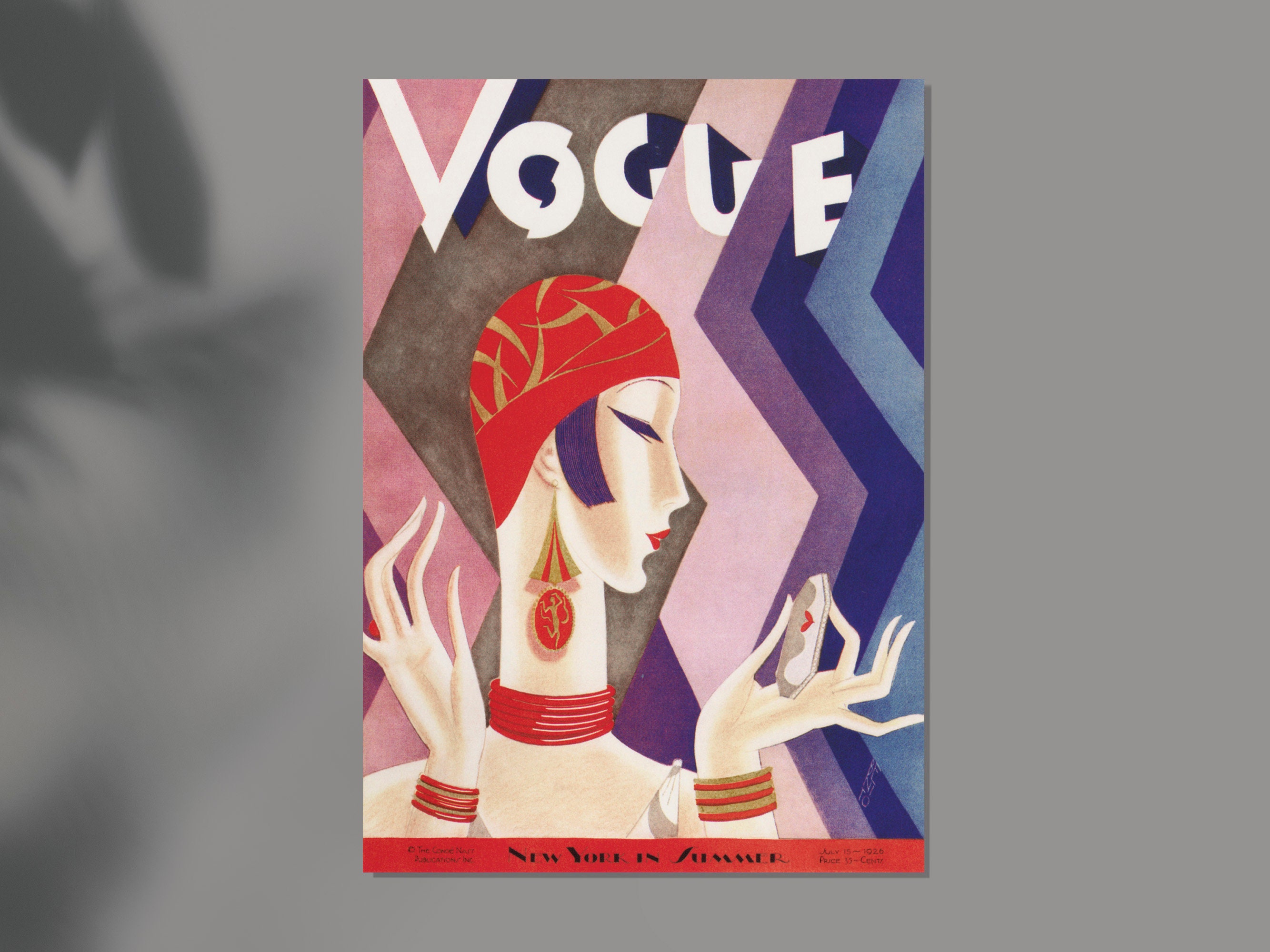 Vogue Vintage Cover Fashion Magazine Cover Fashion | Etsy UK
