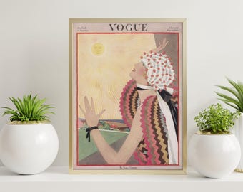 Vintage Cover | 1920 | Summer | Art Nouveau | Fashion Magazine Cover | Vintage poster | Instant download | Digital Art