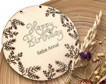 Gr/ö/ße 9x6 cm bunte T/ürschilder Holz T/ürschild mit Namen f/ür die Haust/ür Namensschild Briefkasten-Schild selbstklebend oder mit Bohrl/öcher Klingelschild mit kratzfestem UV Druck