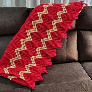 Kansas city chiefs afghan